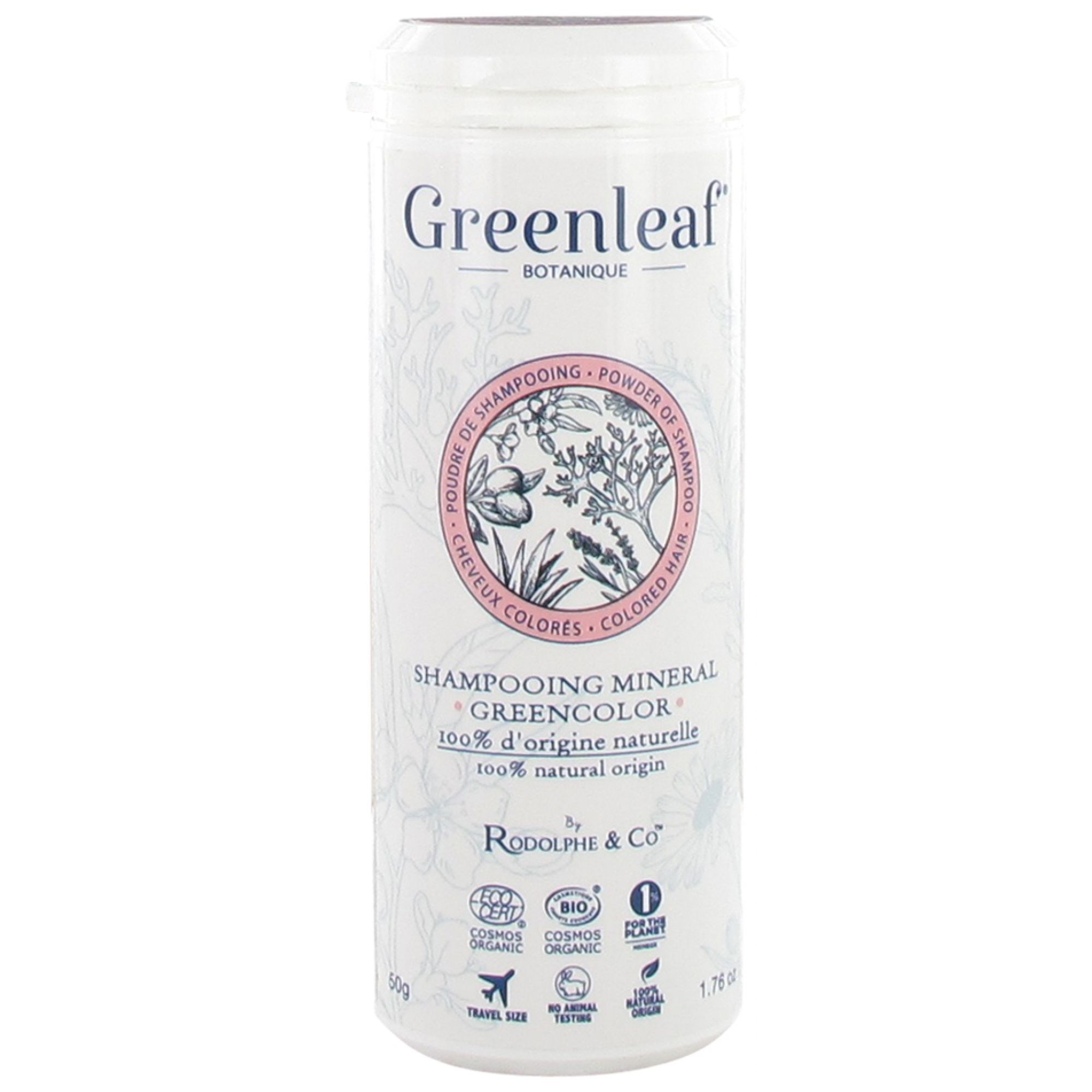 Greenleaf Grünfarbenes Organisches Mineral-Shampoo 50 g 11x4,3x4,3 cm