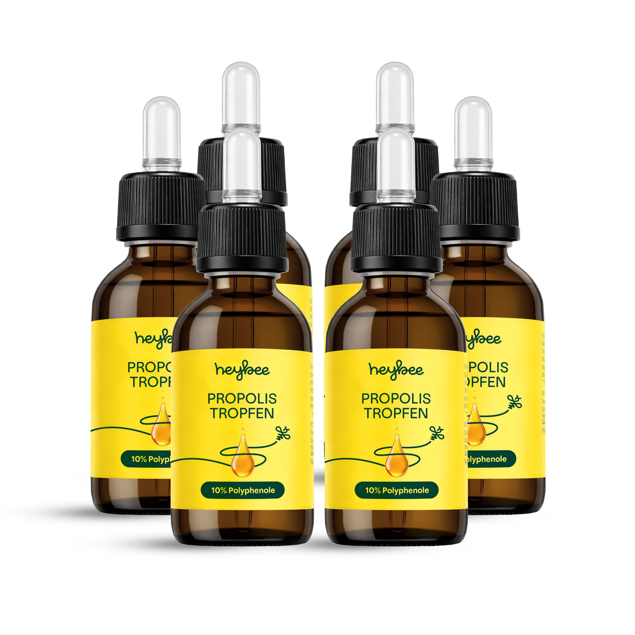 heybee Propolis Tropfen - 6er Packung 6x50 ml Mundtropfen