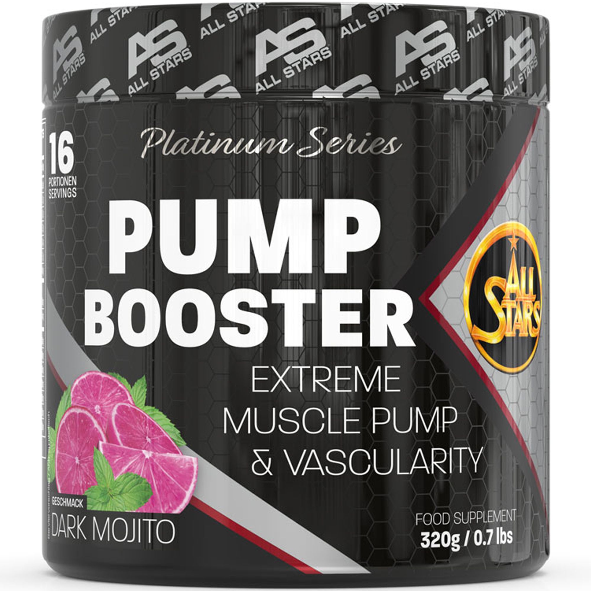 ALL STARS Pump Booster (320g) - für den extra Pump im Training - Dark Mojito Geschmack