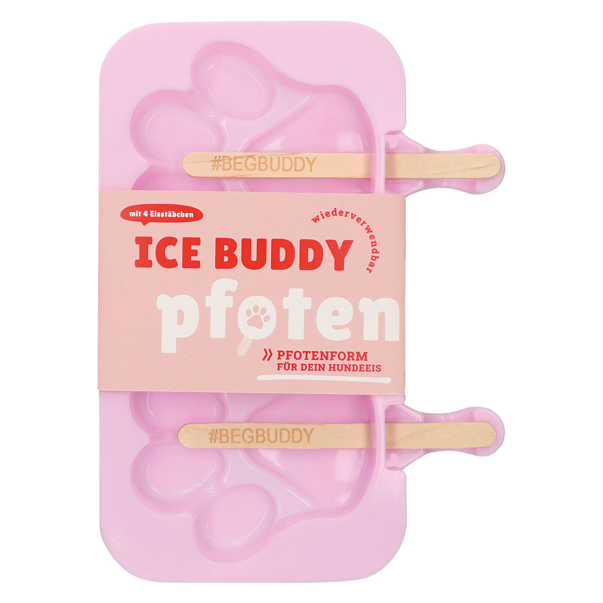 ICE BUDDY Pfoten-Form für Hundeeis - stellen Sie das perfekte Hunde-Eis einfach selbst her