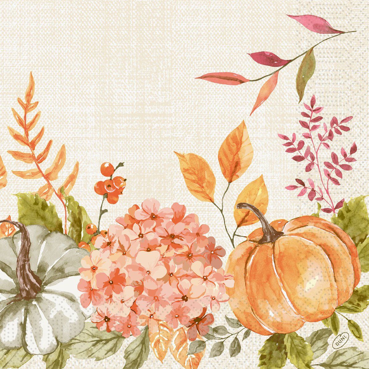 Servietten 40x40 3-lagig 1/4-Falz Spicy Pumpkin 250 St Tücher