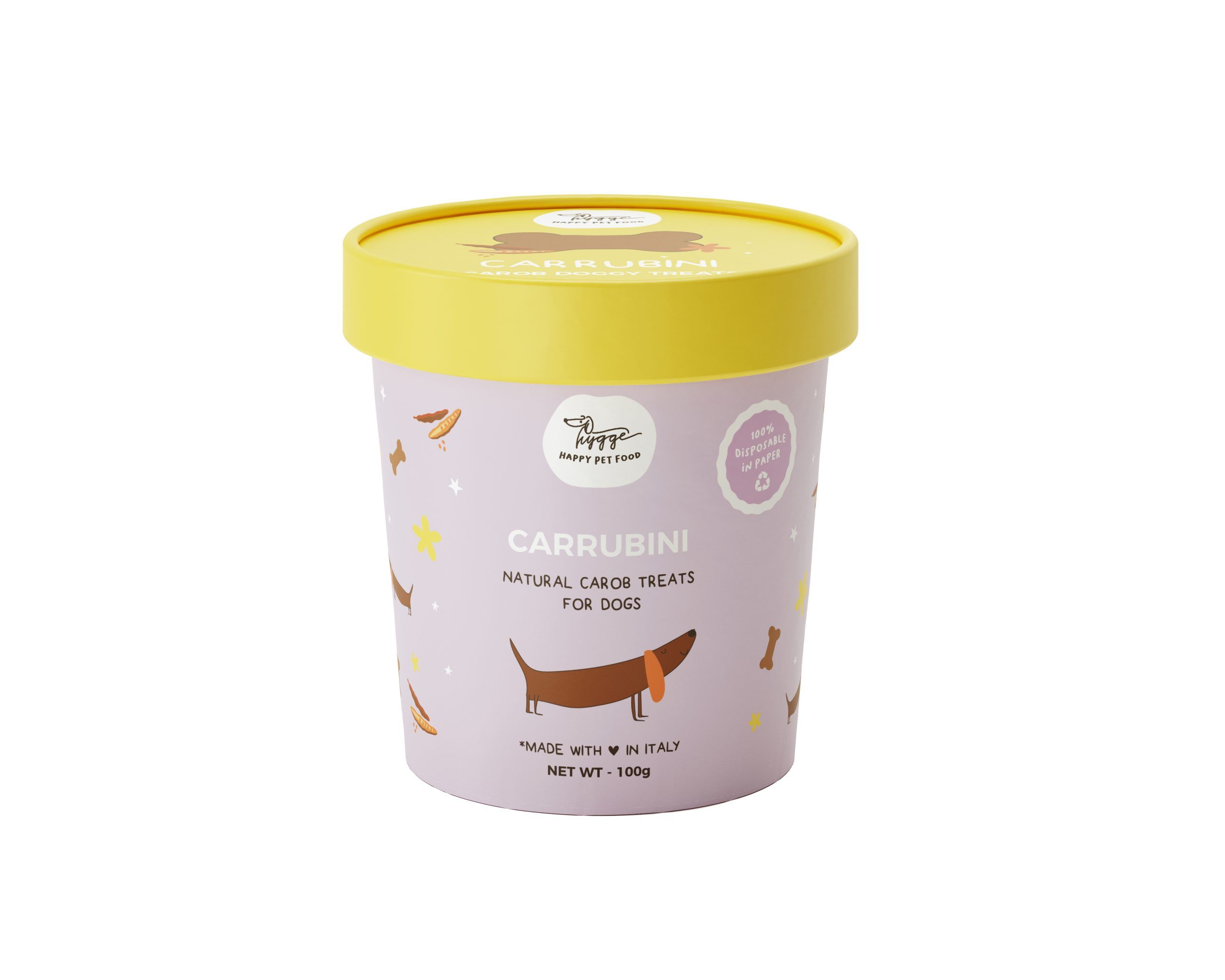 HYGGEDOG - Biscotti alla carrube Carrubini - 100gr