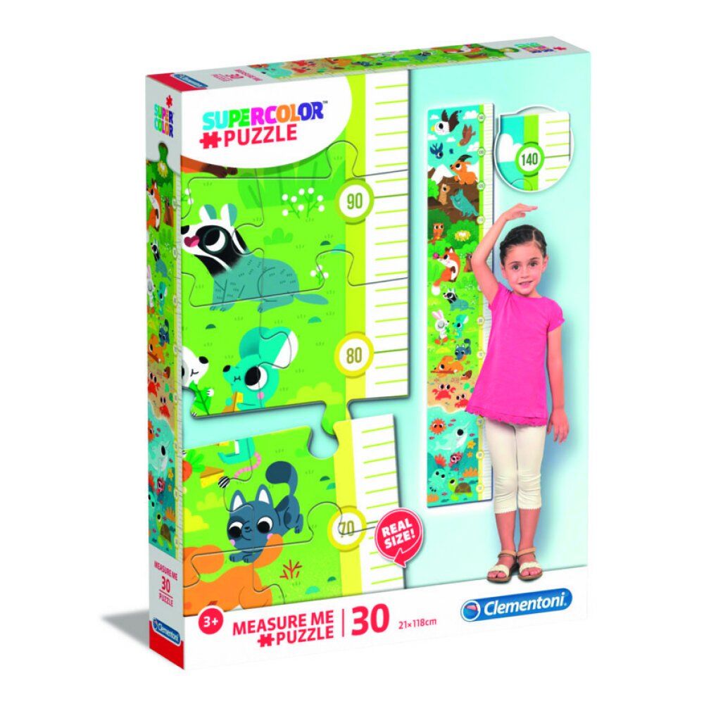 clementoni Puzzle Meterware Tiere 30 Teile