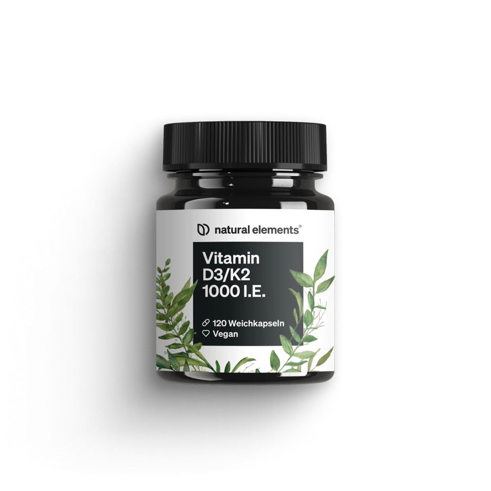 natural elements Vitamin D3/K2 1000 I.E. Kapseln