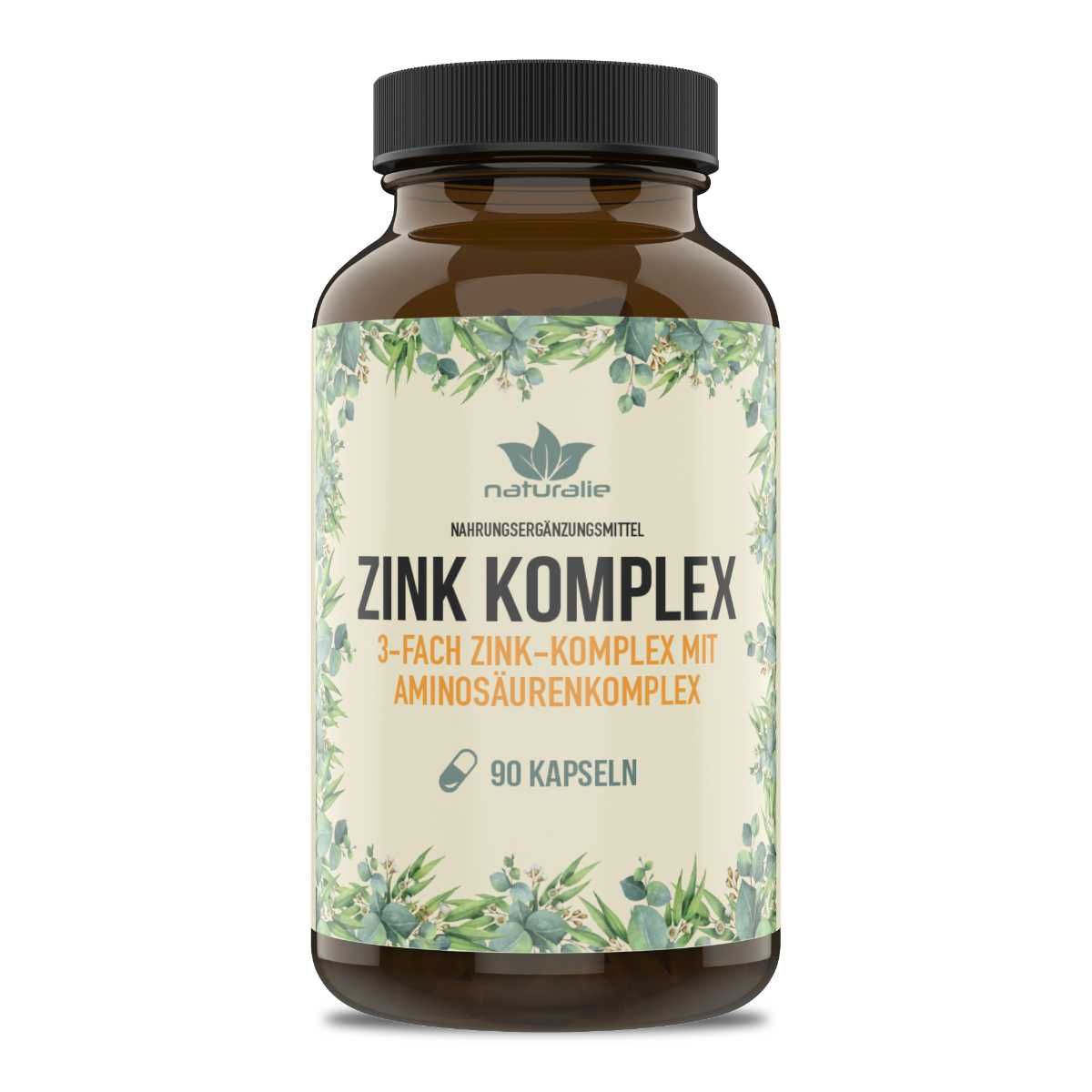 Naturalie Zink Komplex Kapseln mit Aminosäuren und L-Histidin 50 g