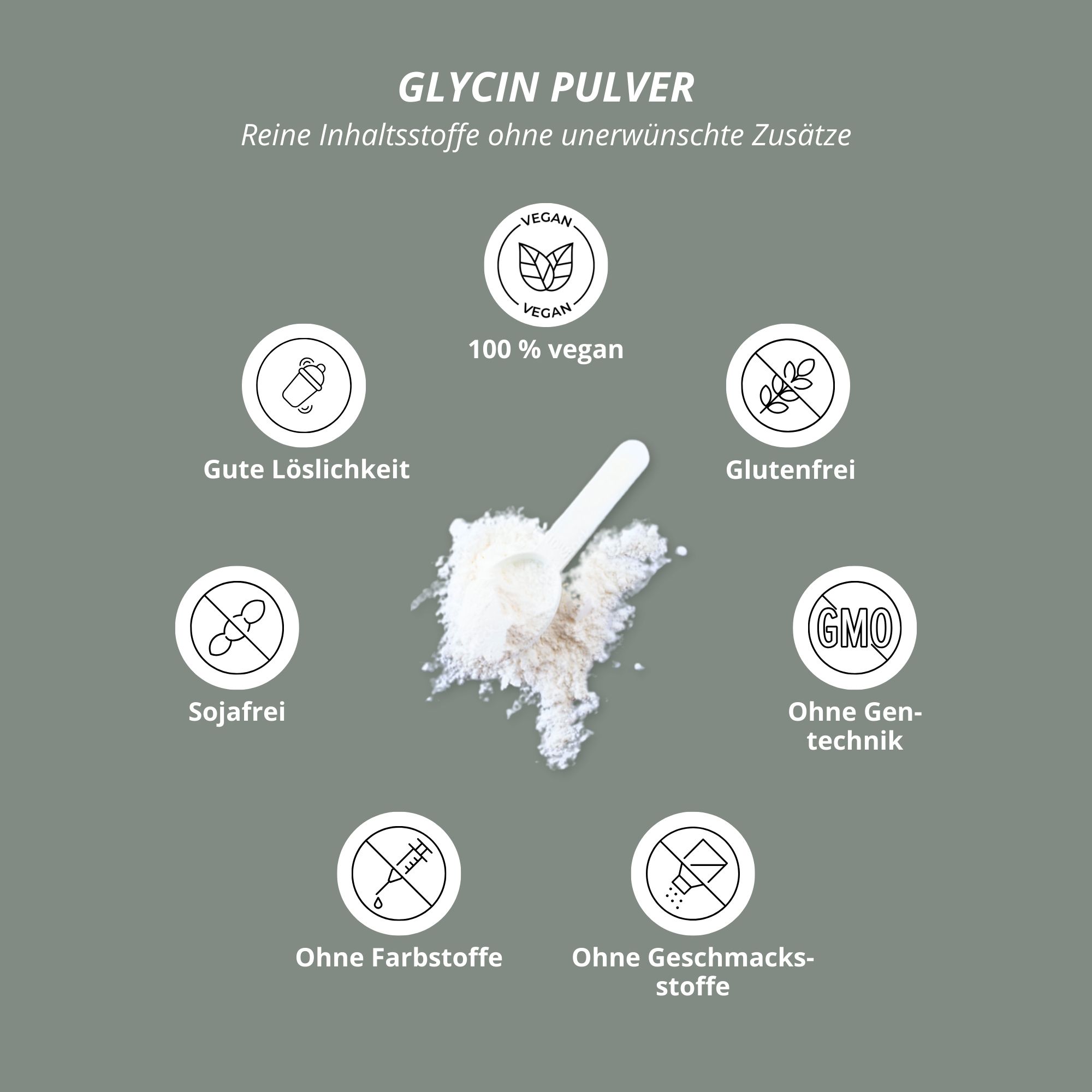Nutri+ Glycin Pulver 2x 500g Aminosäure