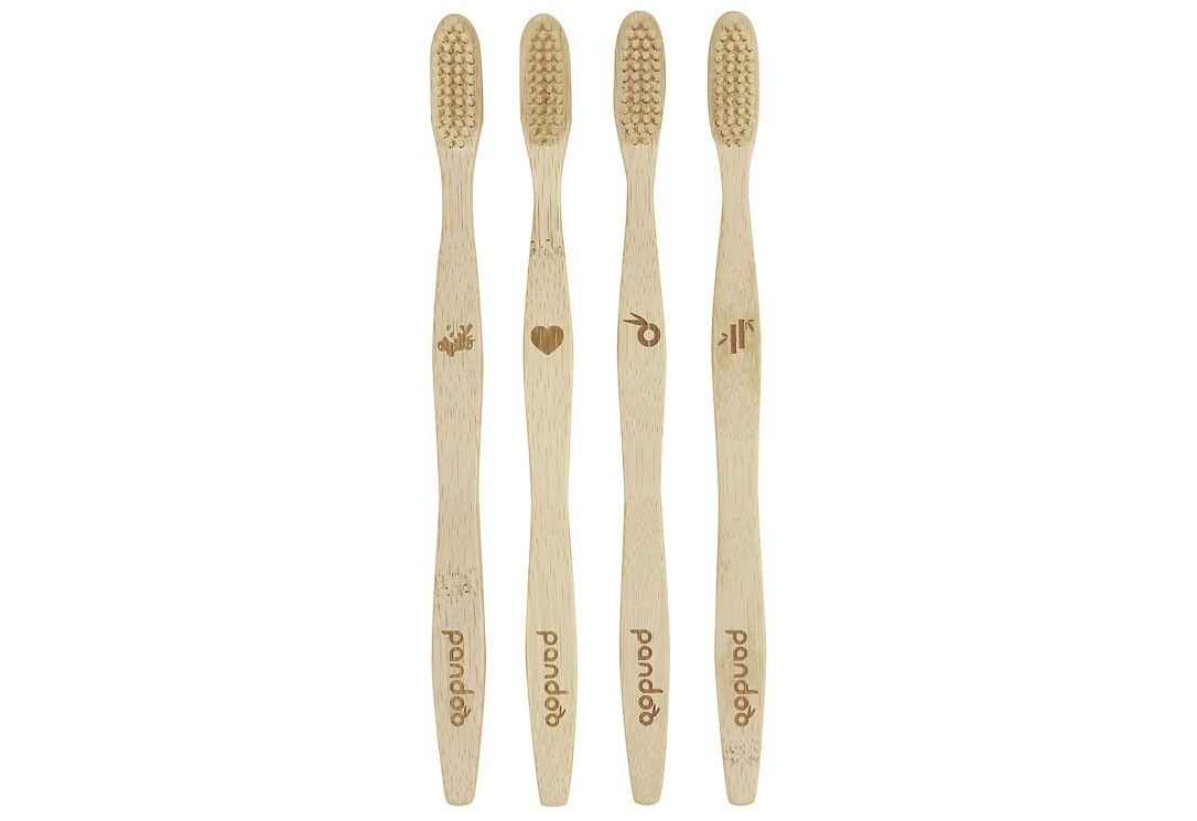 PANDOO Zahnbürsten 4er Pack