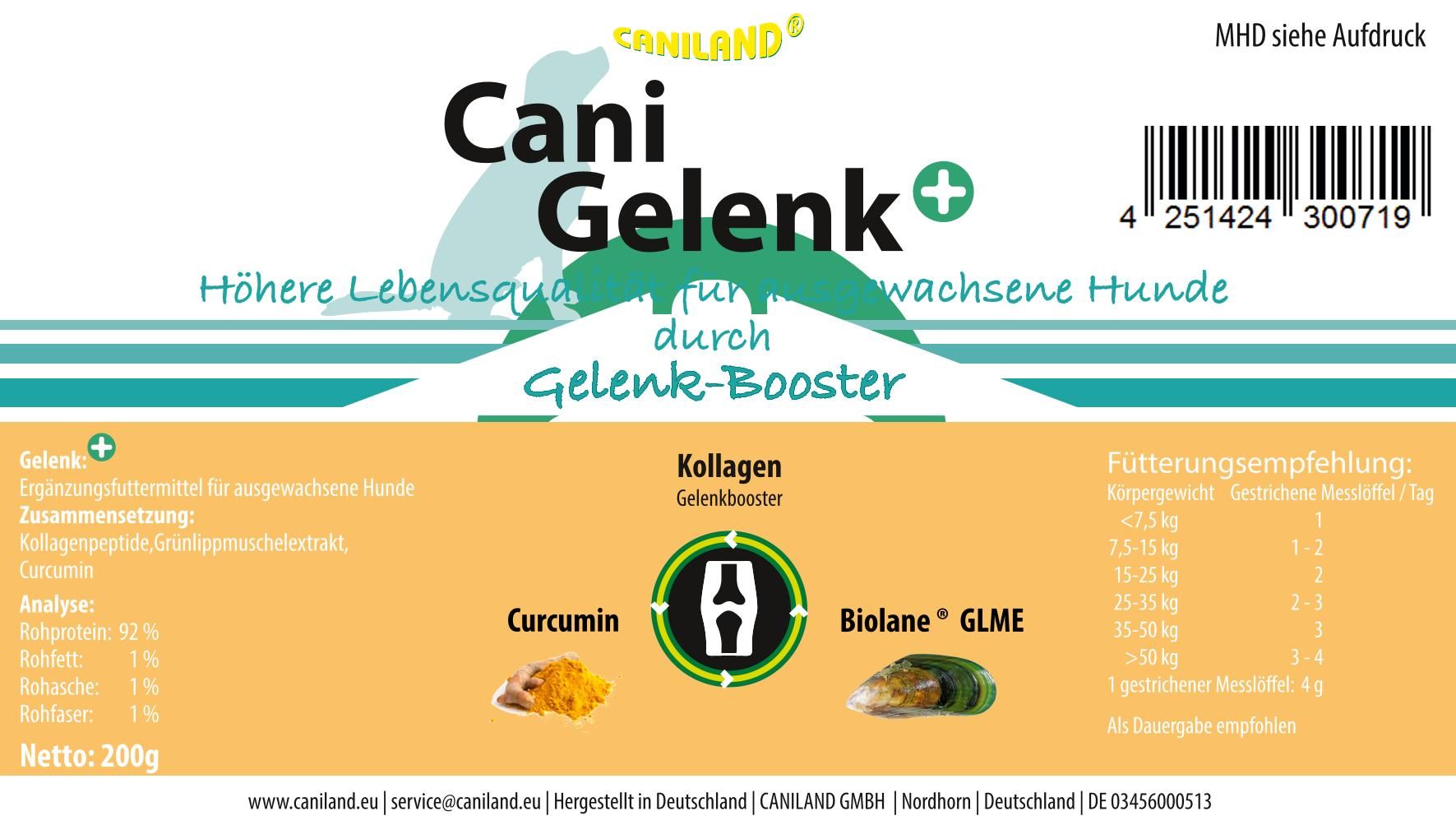 caniland Cani Gelenk + | Supplement für Hunde mit Gelenkproblemen