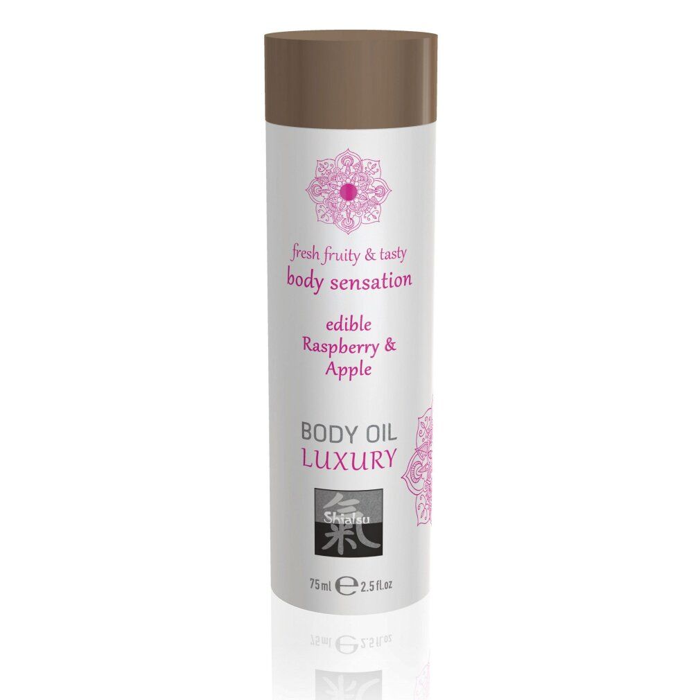 Luxury Body Oil, essbar, Himbeere & Apfel. 75ml.