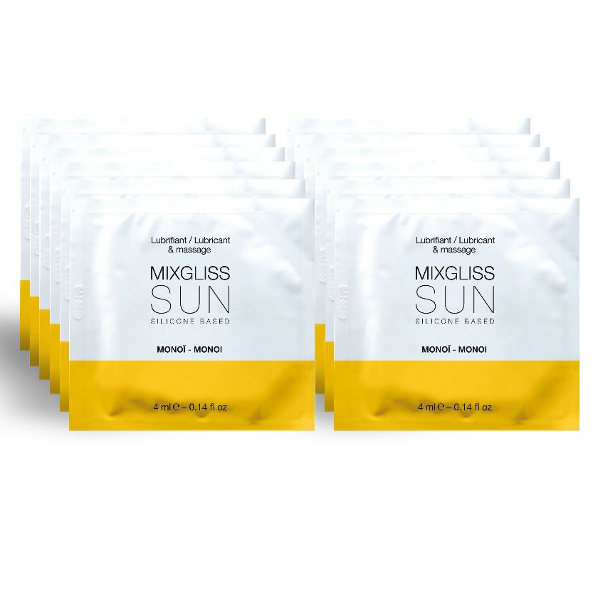 Mixgliss - Gleitgel Aroma Monoi 12*4ml auf Silikonbasis