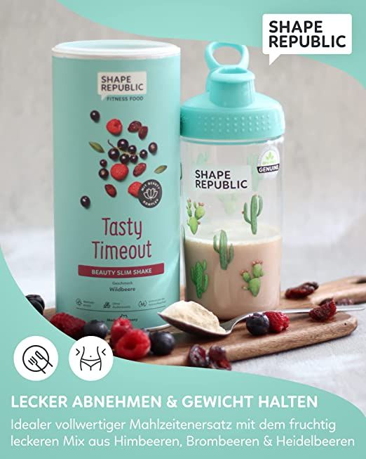 Shape Republic Slim Shake | Fitness Diät Shake zum Abnehmen | 24 Vitamine & Mineralstoffe