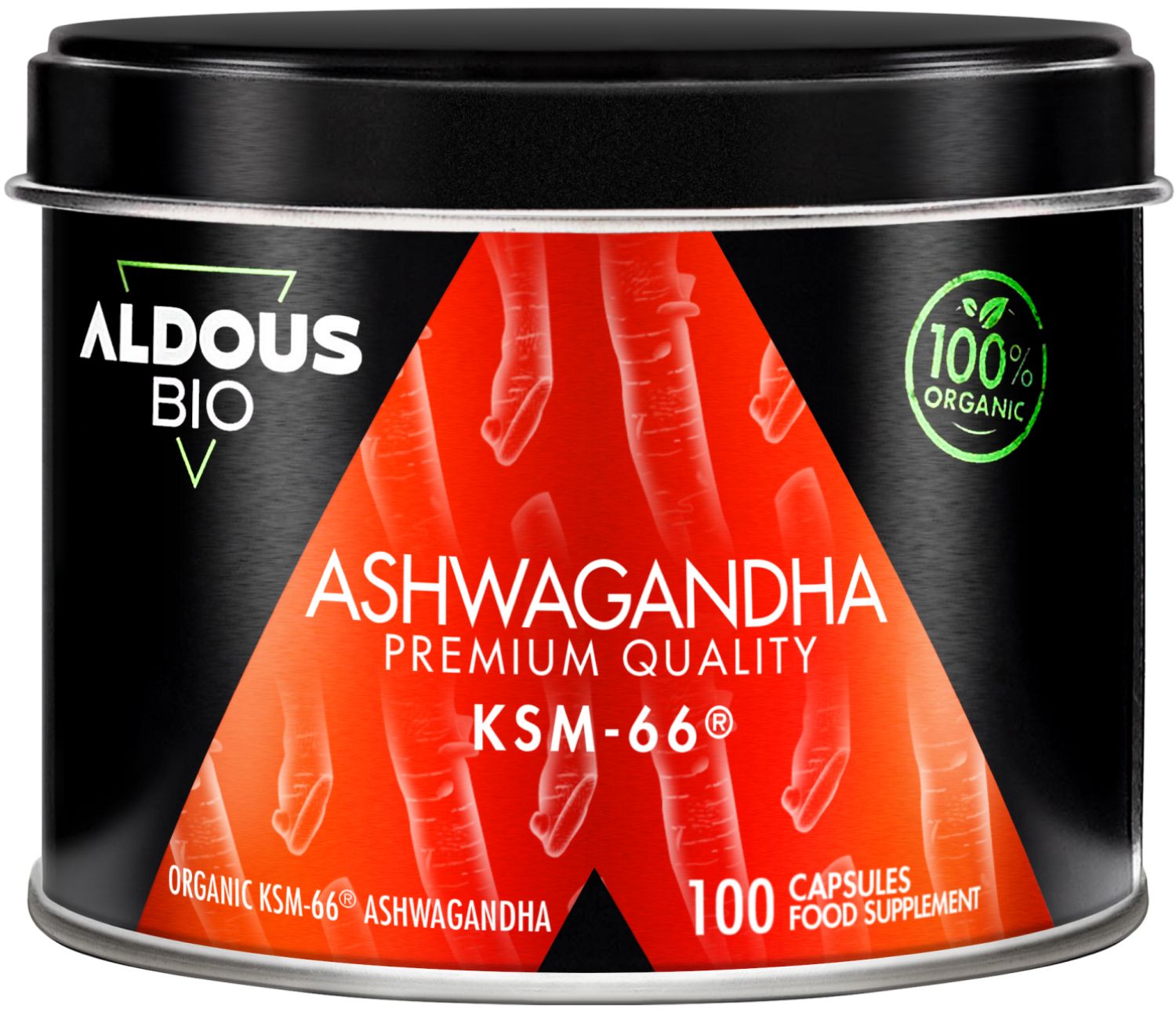 Aldous – Ashwagandha Ksm-66 Stress, Schlaf, Energie 100 St Kapseln