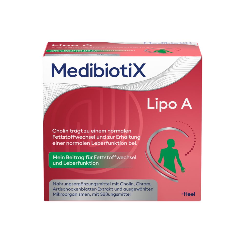 MedibiotiX Lipo A – Für Fettverdauung & Stoffwechsel - Mit Darmbakterien für die Darm-Leber-Achse 28 St Beutel