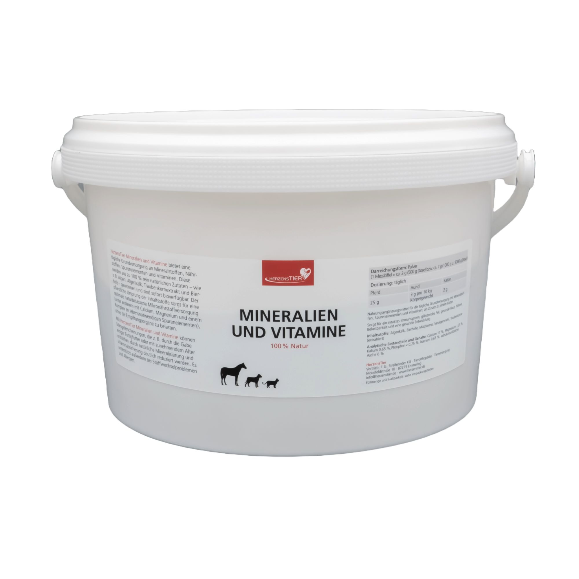HerzensTier Mineralien und Vitamine für Hunde, Katzen & Pferde