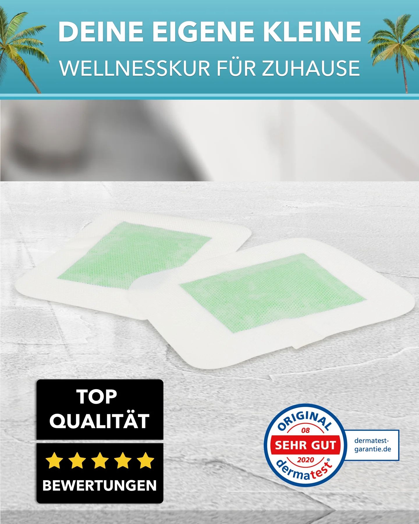 Summer Foot - Fußpads mit Grünteeöl (für 10 Anwendungen)