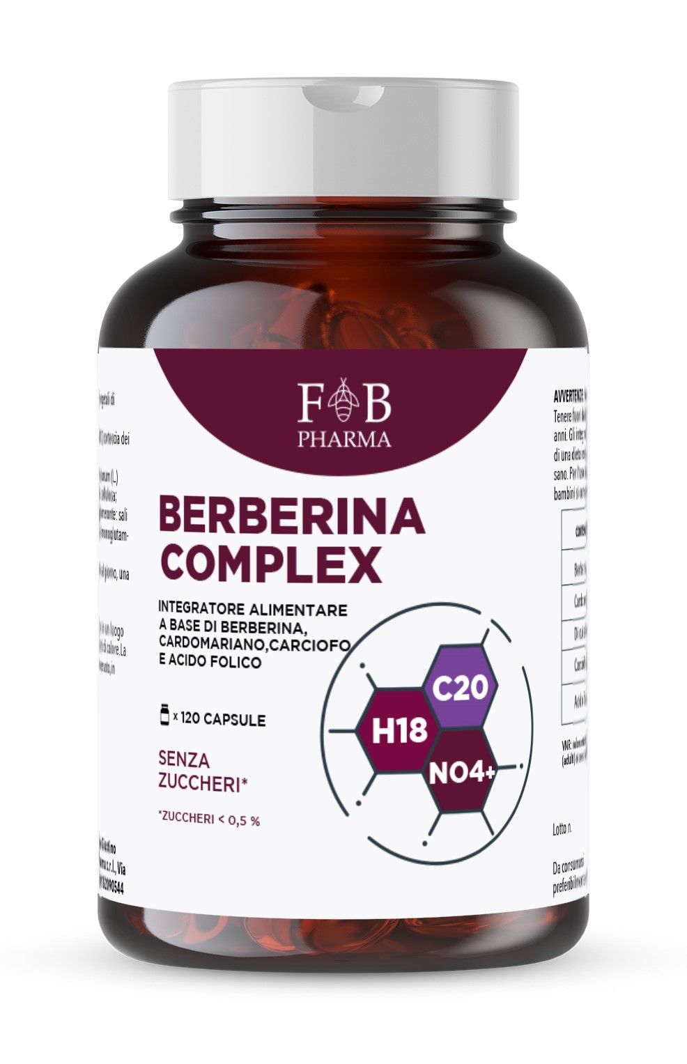 FB PHARMA - Berberina + Cardo Mariano + Carciofo + Acido folico