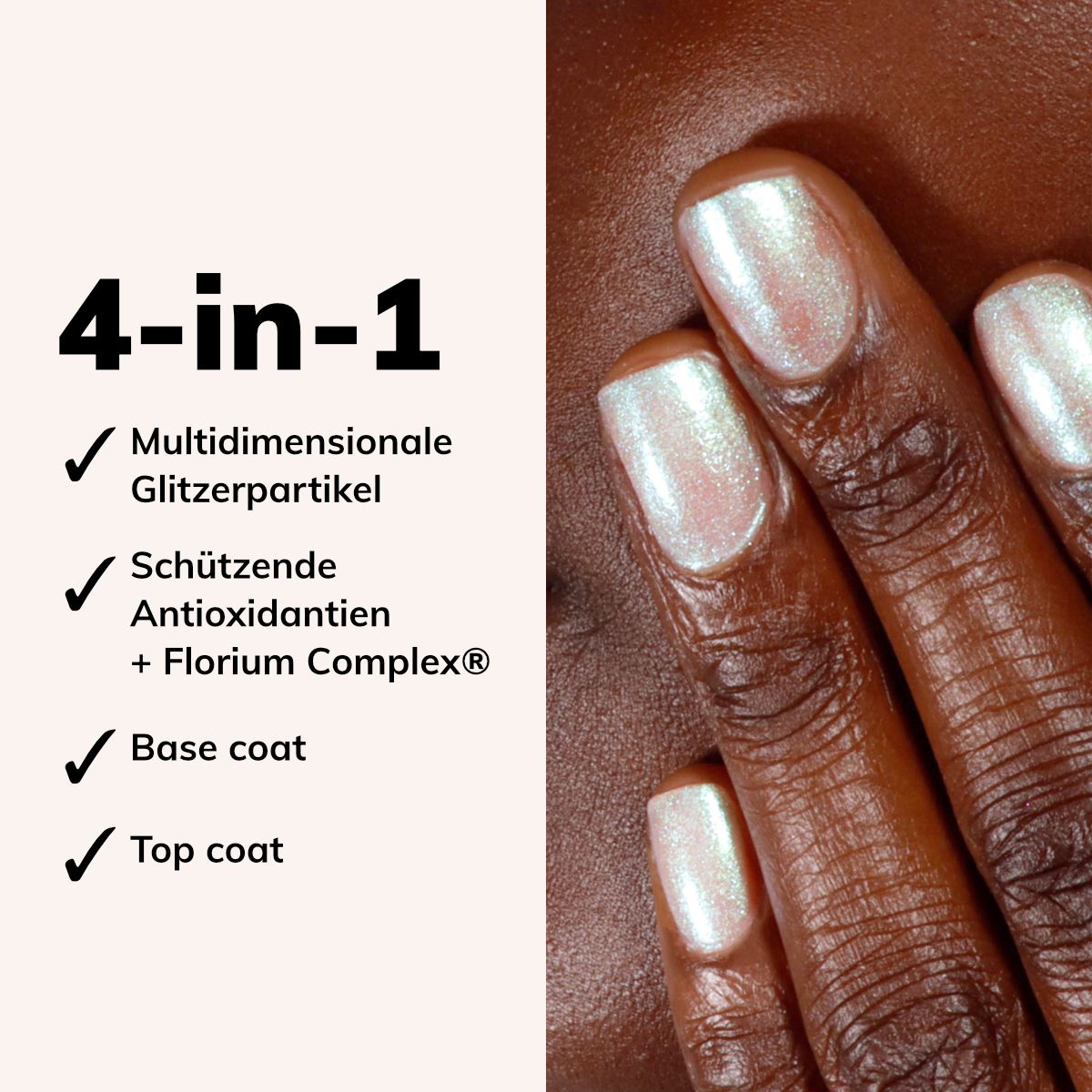 LONDONTOWN Kur Shimmering Nail Highlighter Stardust aufhellender Nagellack