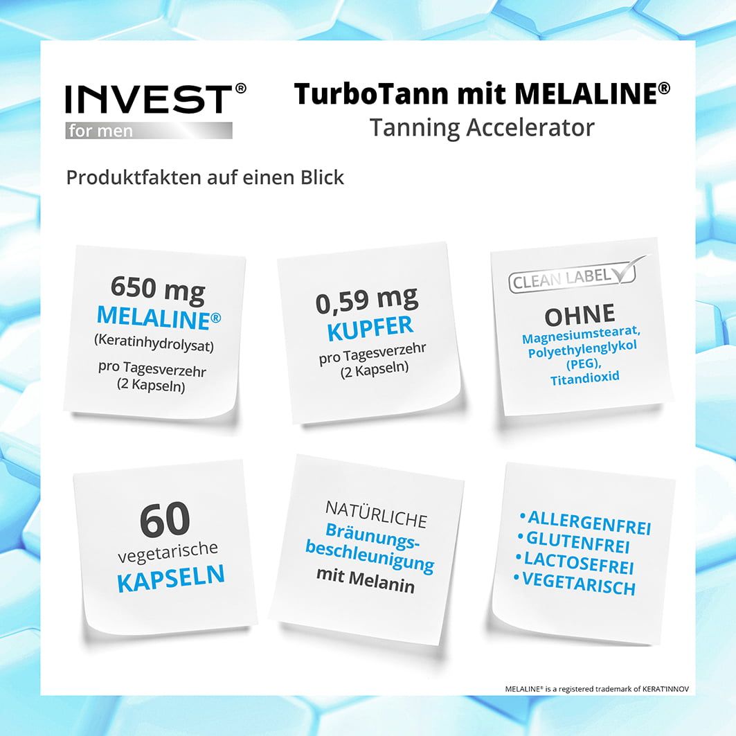 INVEST MEN TurboTann mit MELALINE® - Kapseln