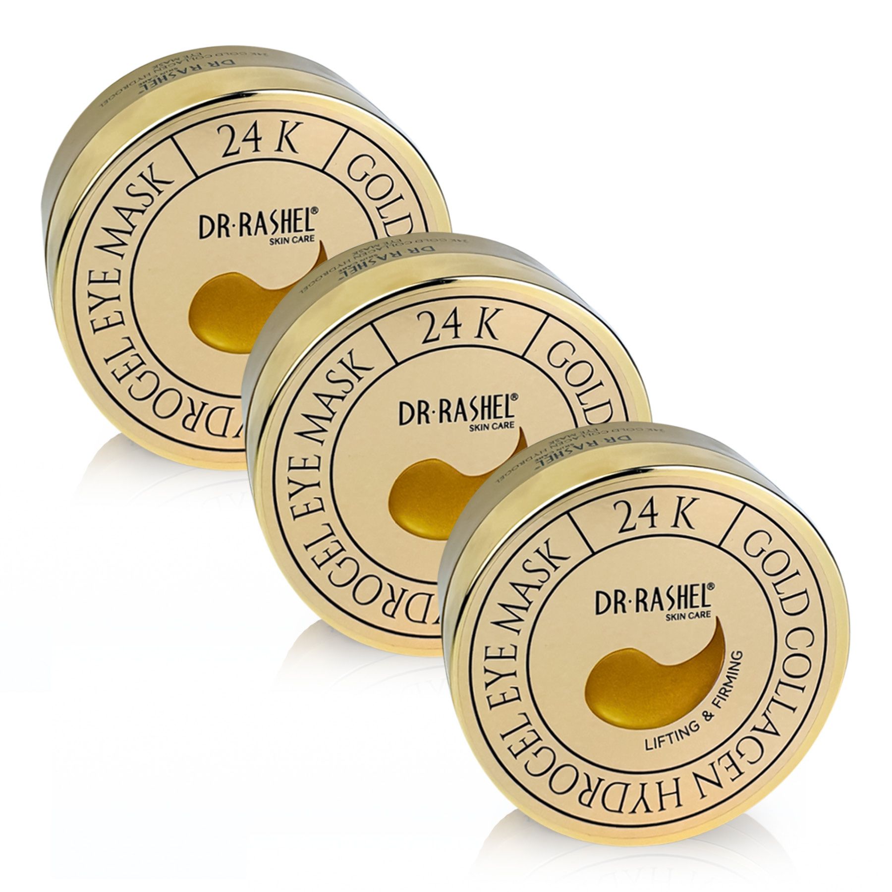 DR.RASHEL Augenpads Kollagen Gel Augenmaske Anti-Falten Gold