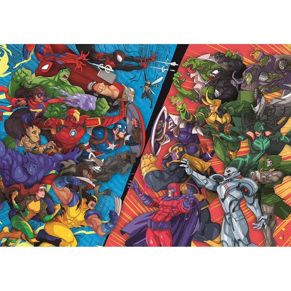Avengers vs Villains Marvel 104-teiliges Puzzle Clementoni