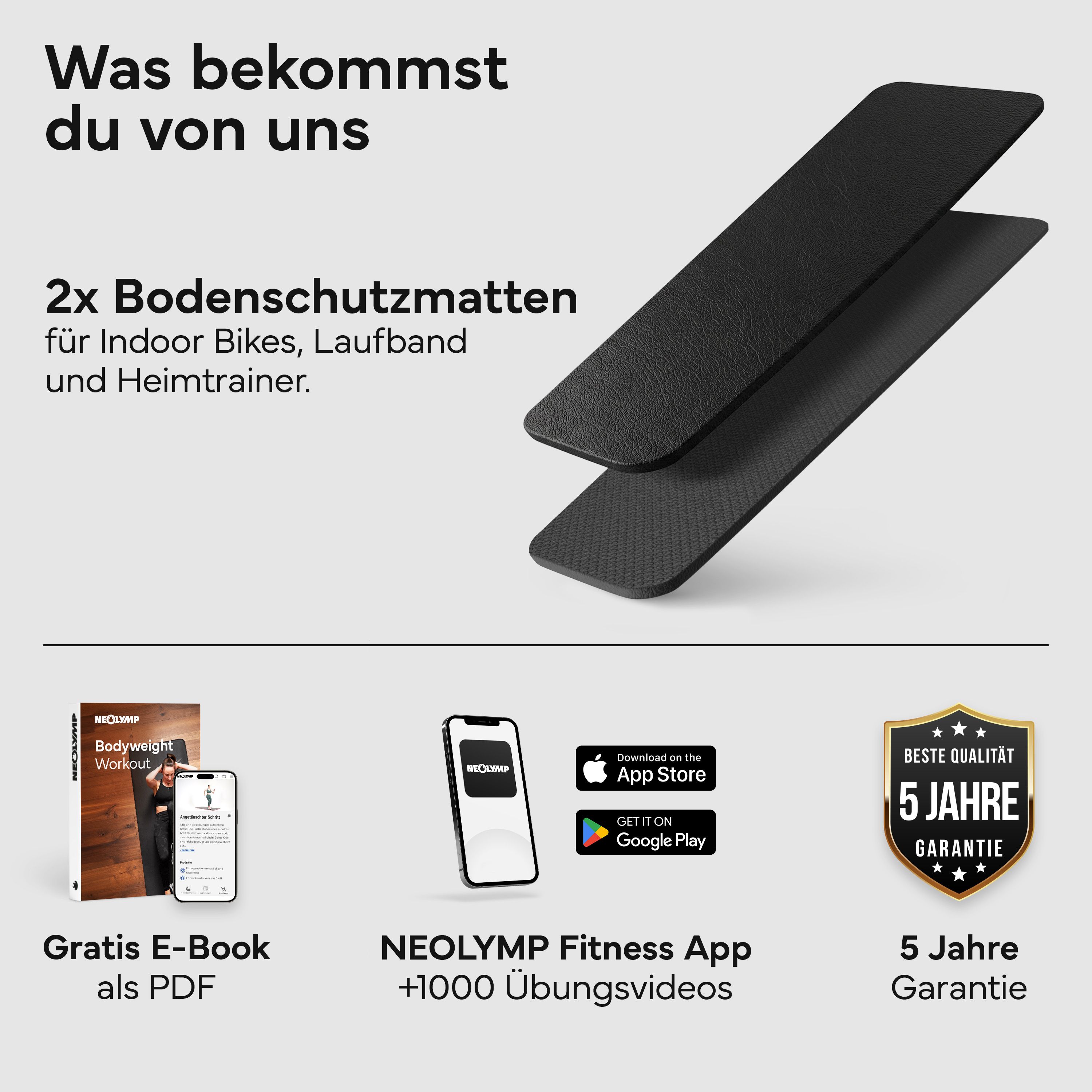 NEOLYMP Bodenschutzmatte Fitness