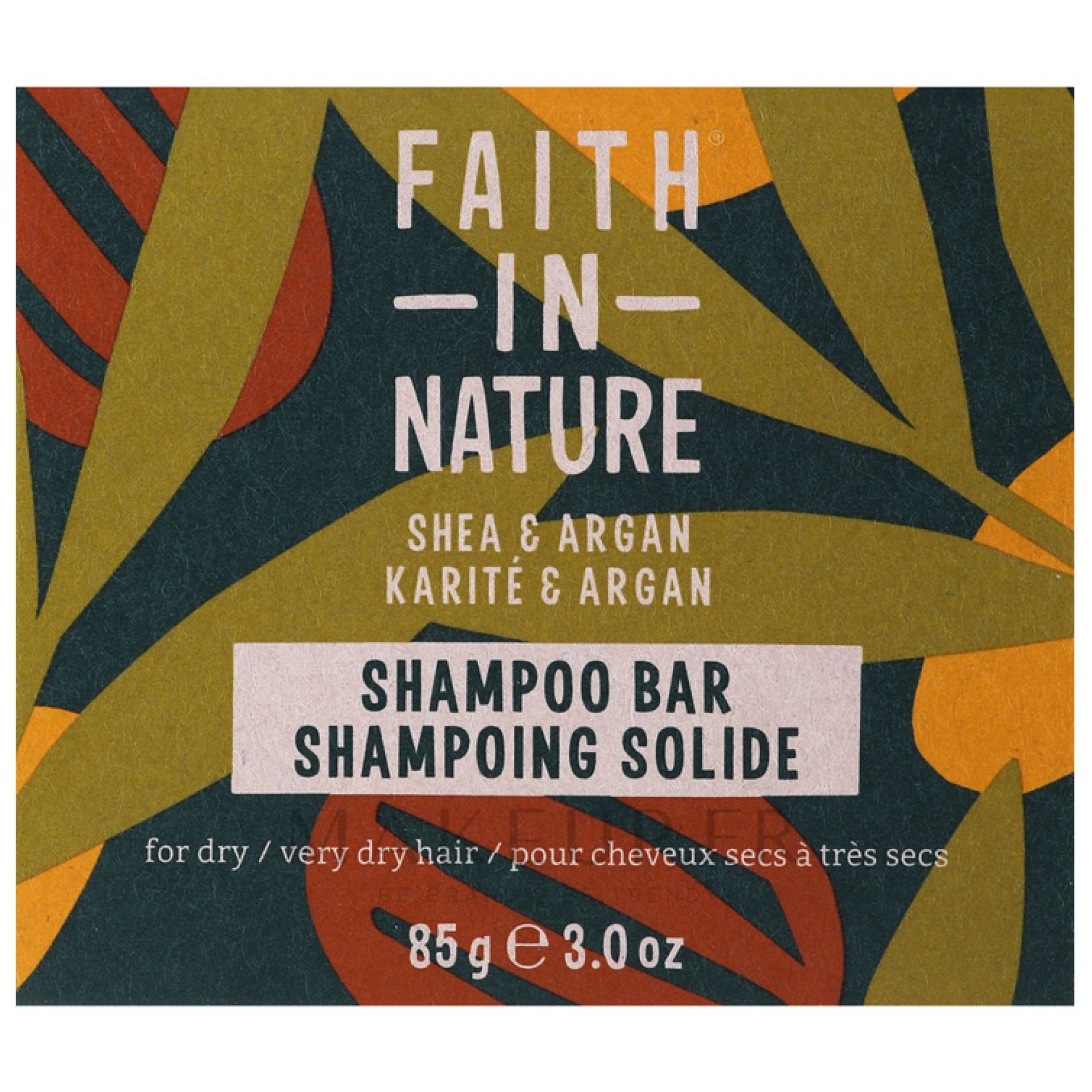 Faith In Nature Shea & Argan Solid Shampoo 7,2x3,3x6,3 cm