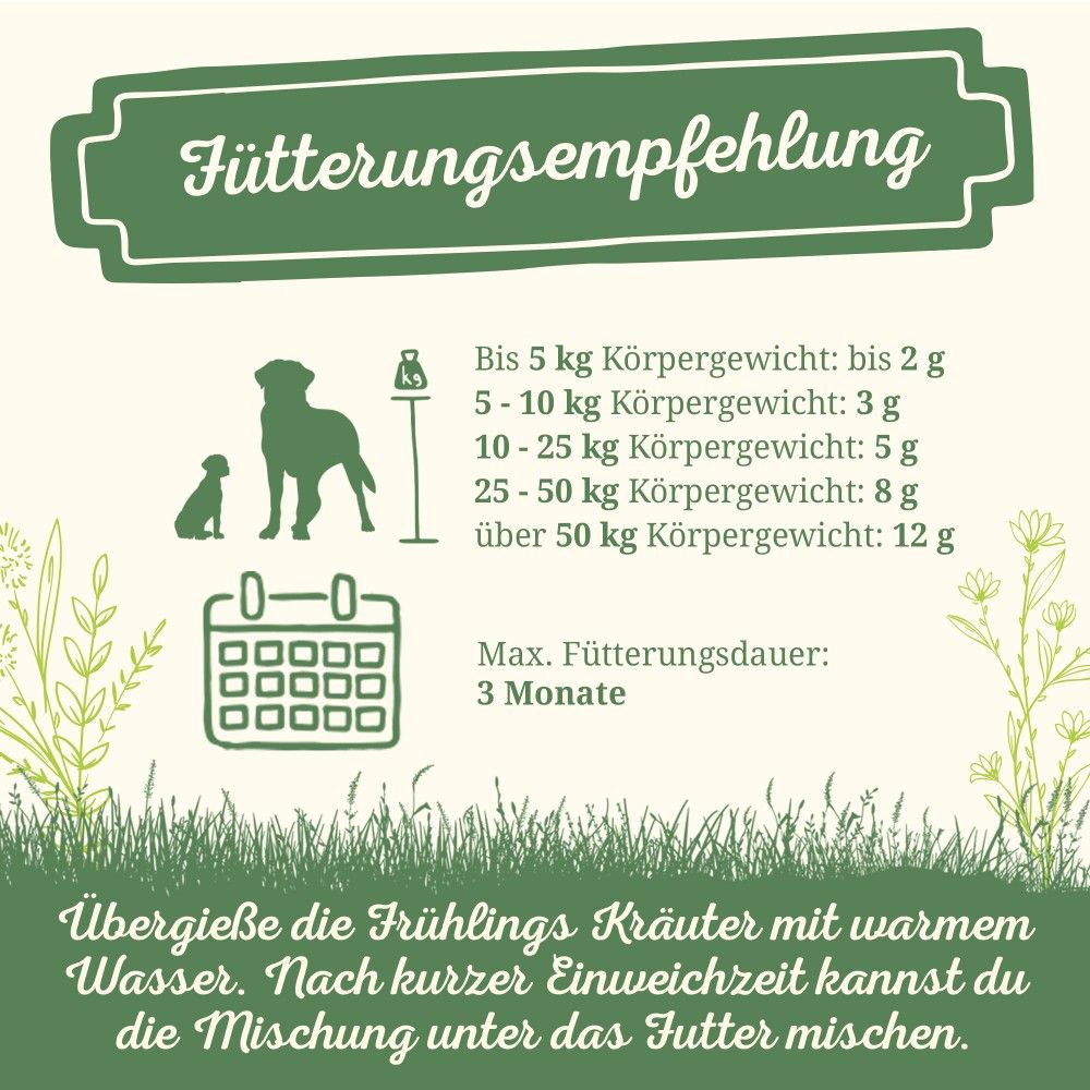 Krauterie Frühlings Kräuter für Hunde