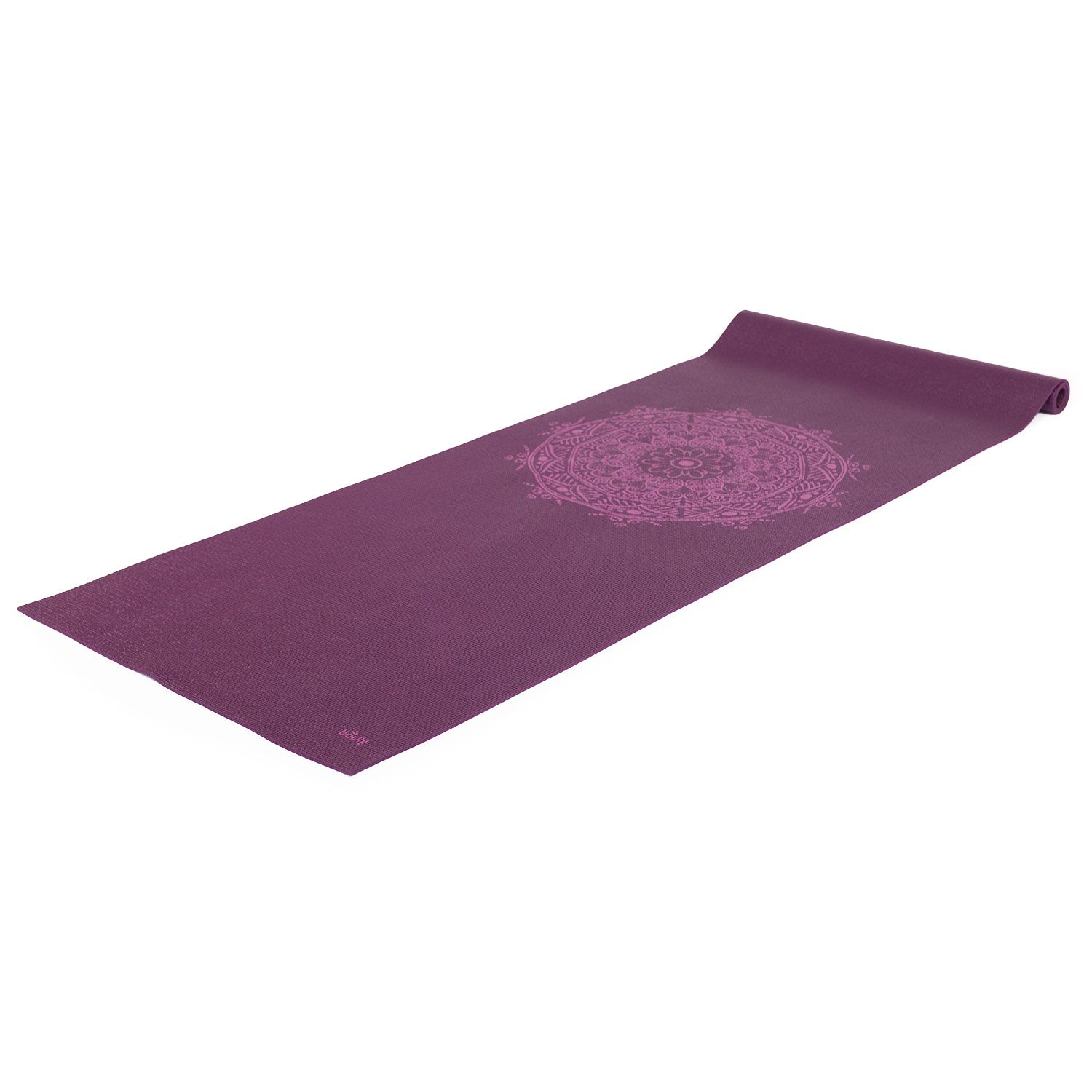 Yogamatte LEELA Collection AUBERGINE, Mandala LILA, PVC 896-MQ