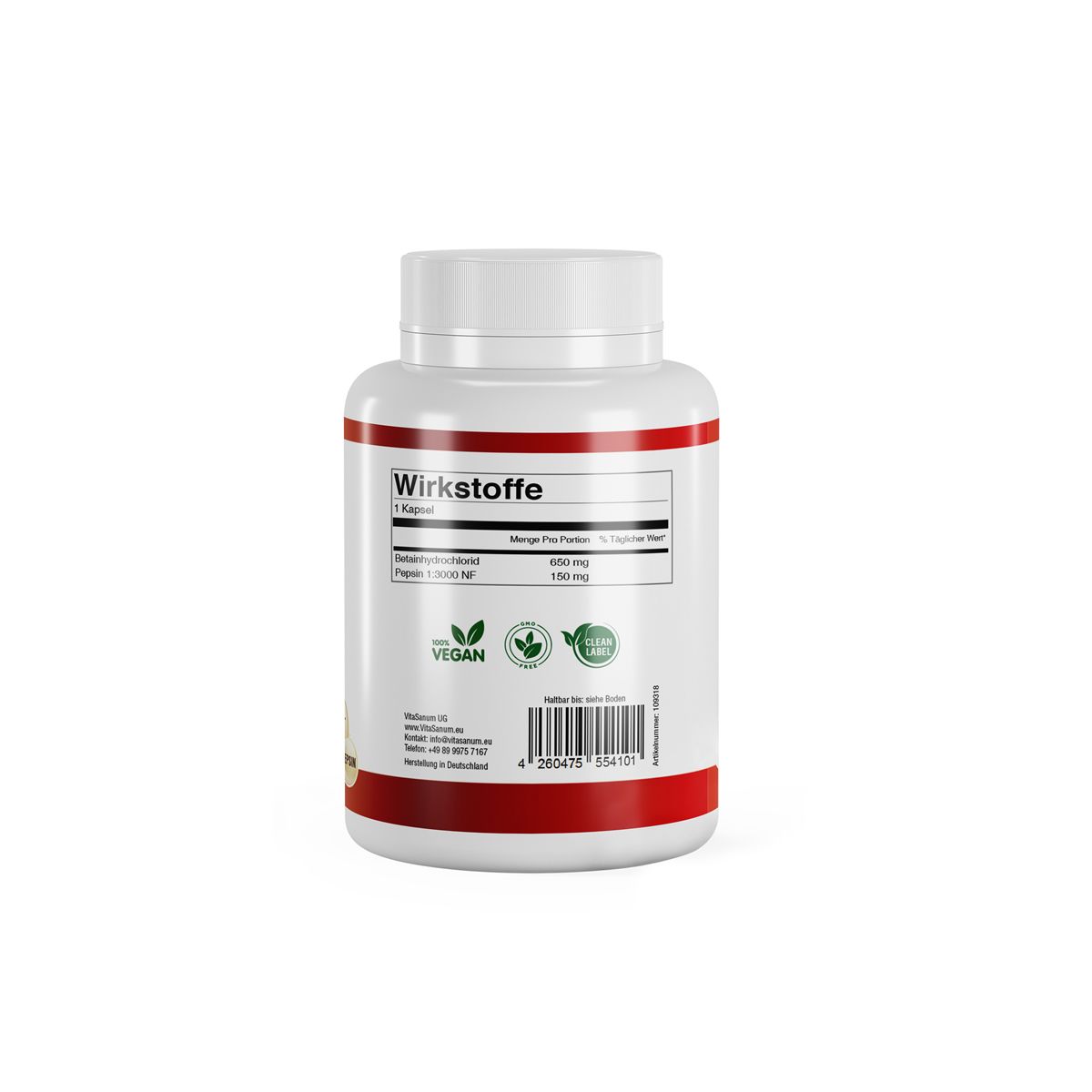 VitaSanum® - Betain-HCL + Pepsin 100 St