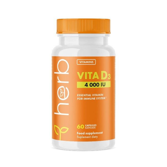 Herb Vitamin D3 4000 IU 60 Pc