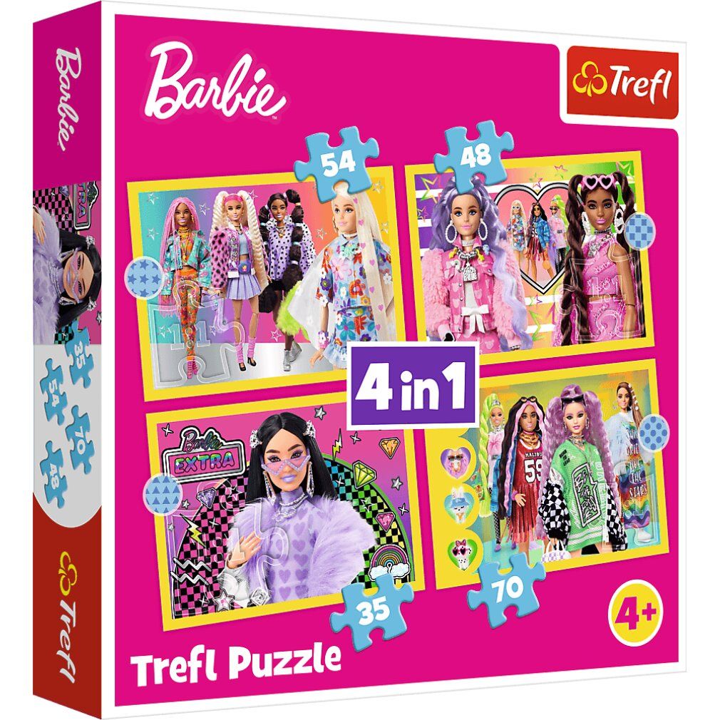 4 in 1 Puzzle Barbie 35485470 Teile St