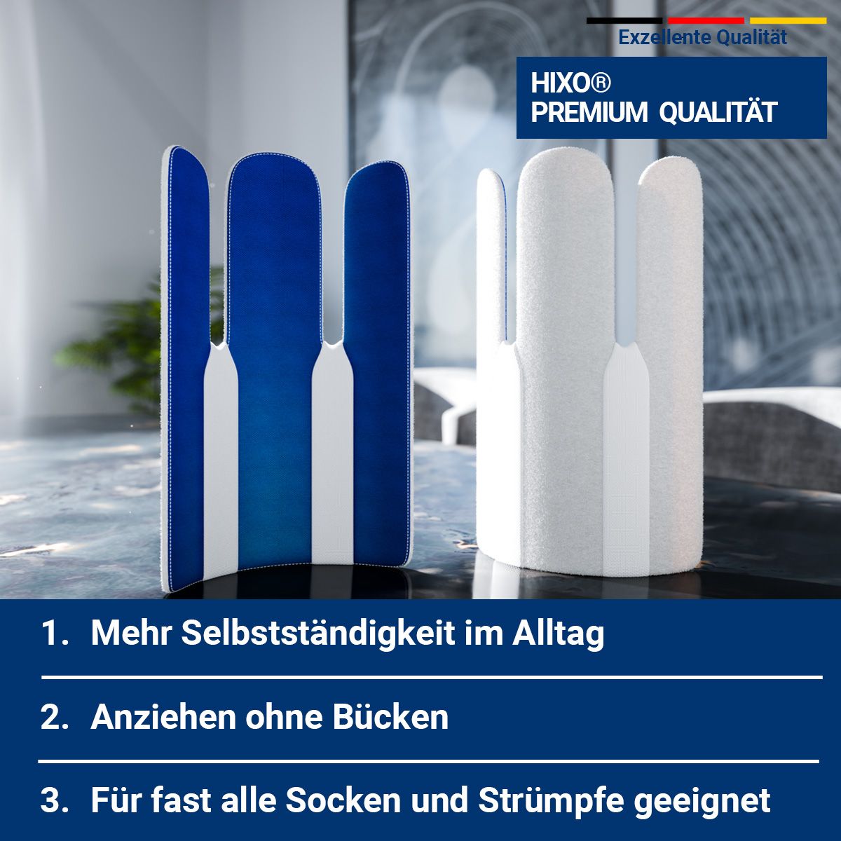 HIXO Strumpfanziehhilfe – Anziehhilfe, Sockenanziehhilfe