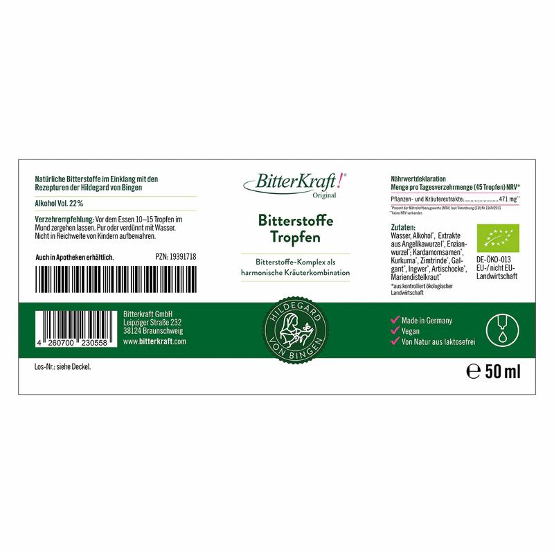 BitterKraft! Original Bitterstoffe Tropfen Pipette