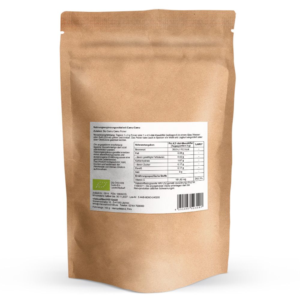 vitalundfitmit100® Bio Camu Camu Pulver