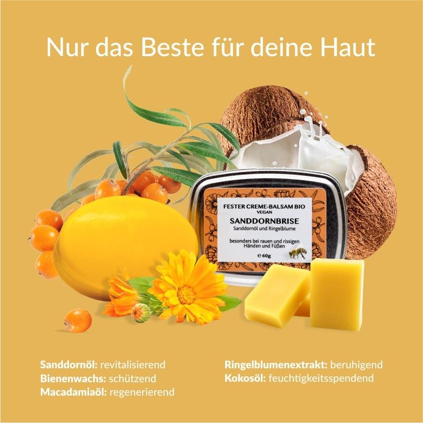 Spirit of Rügen Fester Bio Creme-Balsame Sanddornbrise