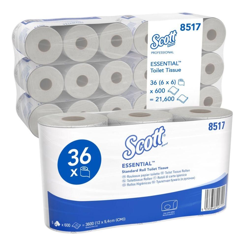 Scott® Essential™ Toilettenpapier 8517 2-lagig 36 Rollen/21.600 Blatt