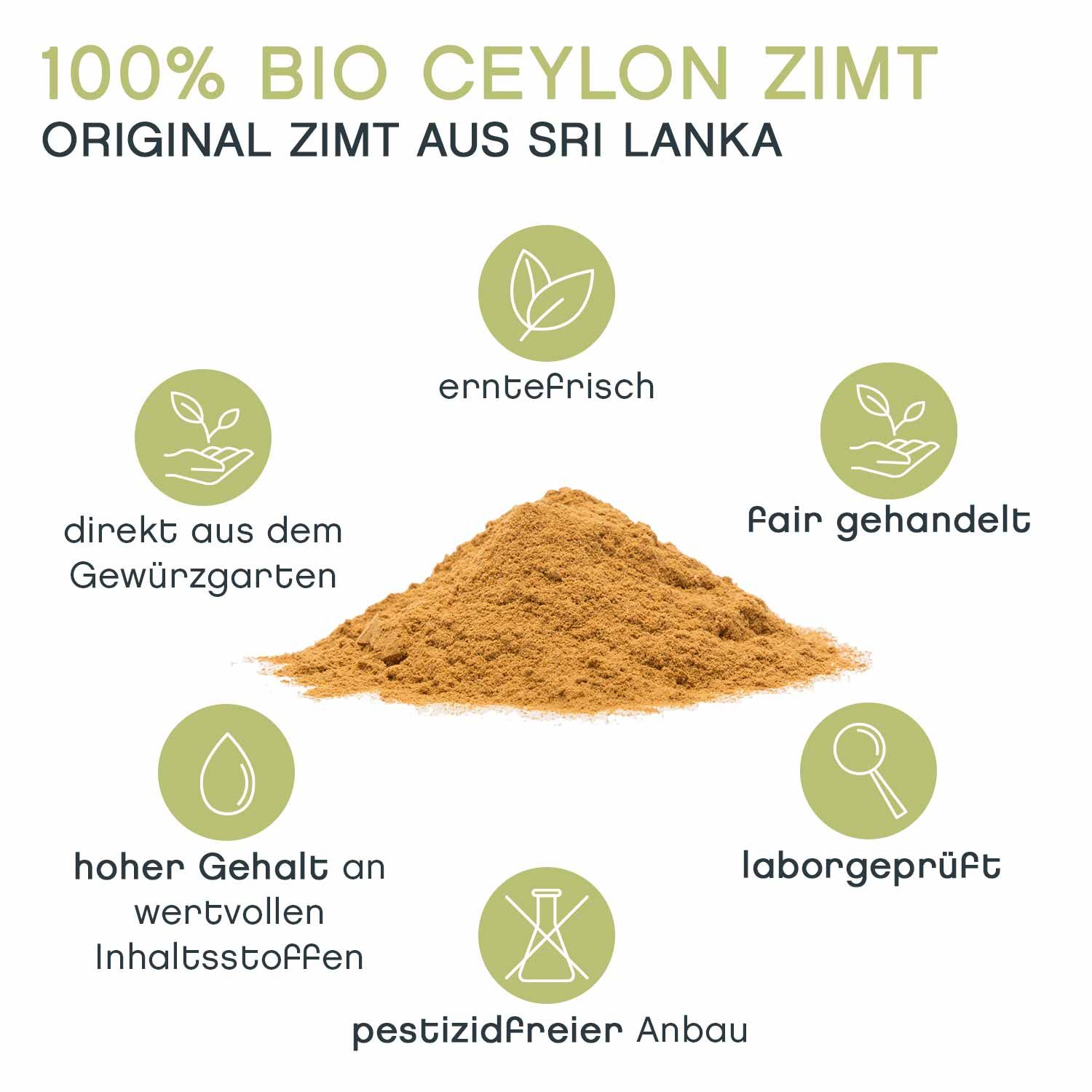 Ceylon Zimt, gemahlen bio