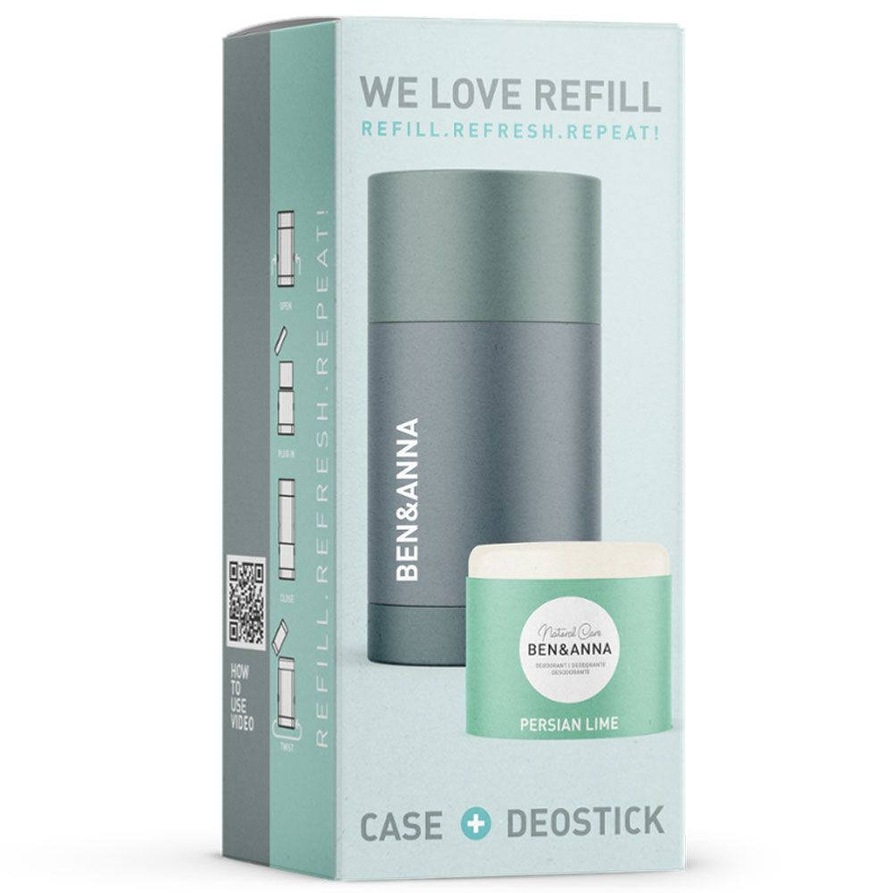 Ben & Anna Refill Case + Deostick Persian Lime 40 g