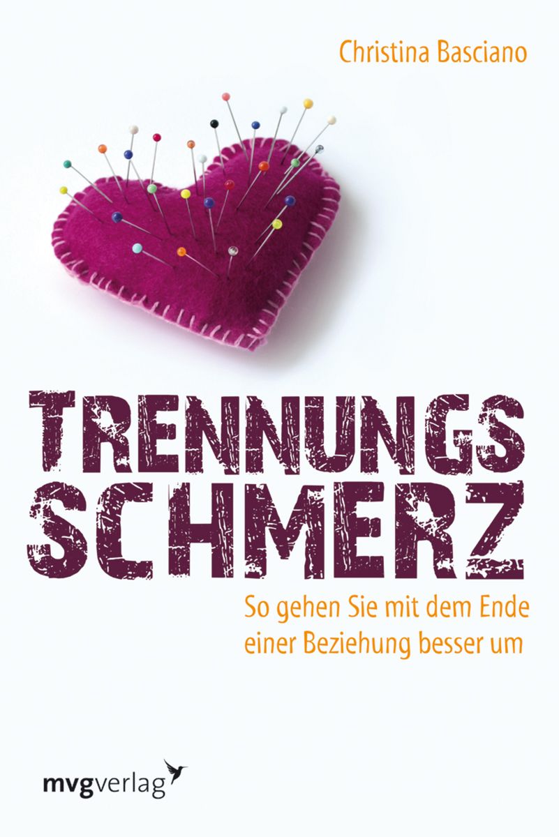 Buchcover mit Titel "Trennungsschmerz". Ein Herz mit Nadeln, Autorname und Verlag.