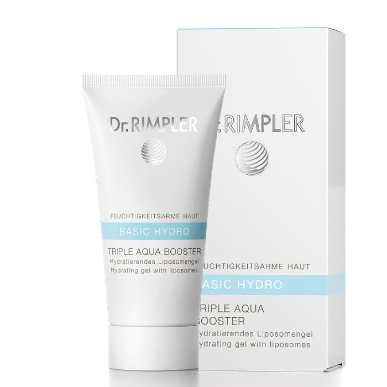 Dr. Rimpler Basic Hydro Triple Aqua Booster Tube und Karton.