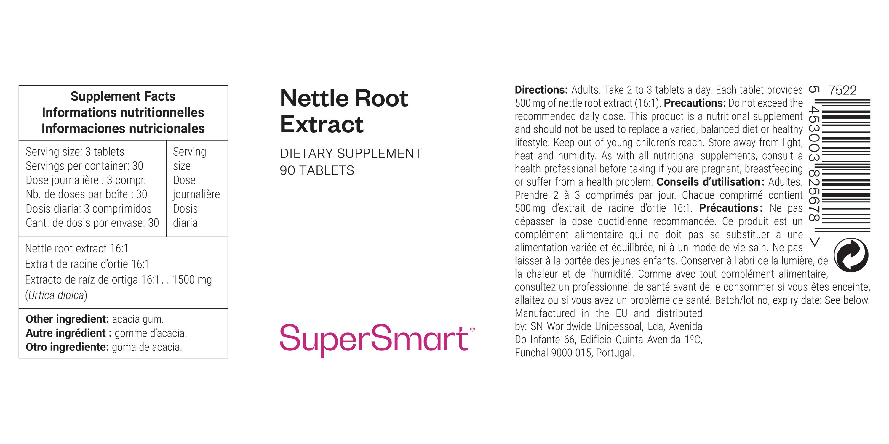 SuperSmart - Nettle Root Extract 90 St