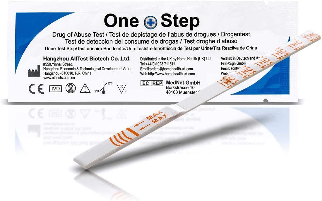 One+Step THC Drogentest-Schnelltest - Selbsttest mit hoher Sensitivität Cut-off: 20 ng/ml