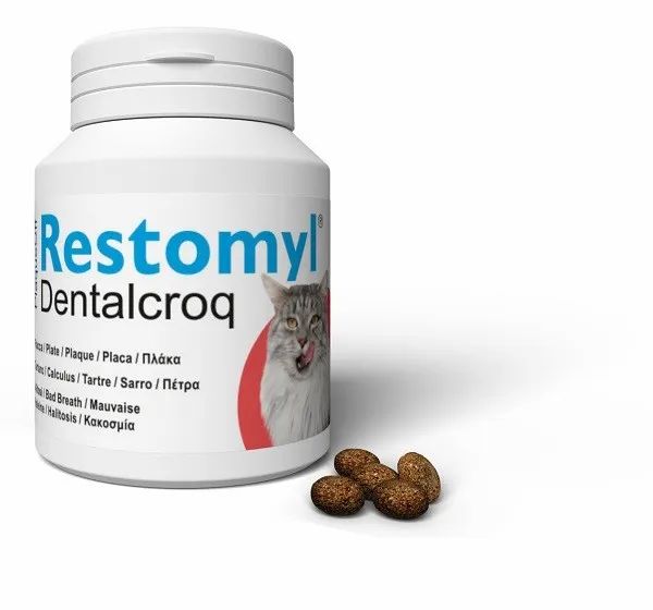 Innovet Italia Restomyl Dentalcroq Gatto Igiene Orale Croccantini 60 G - Immagine 7