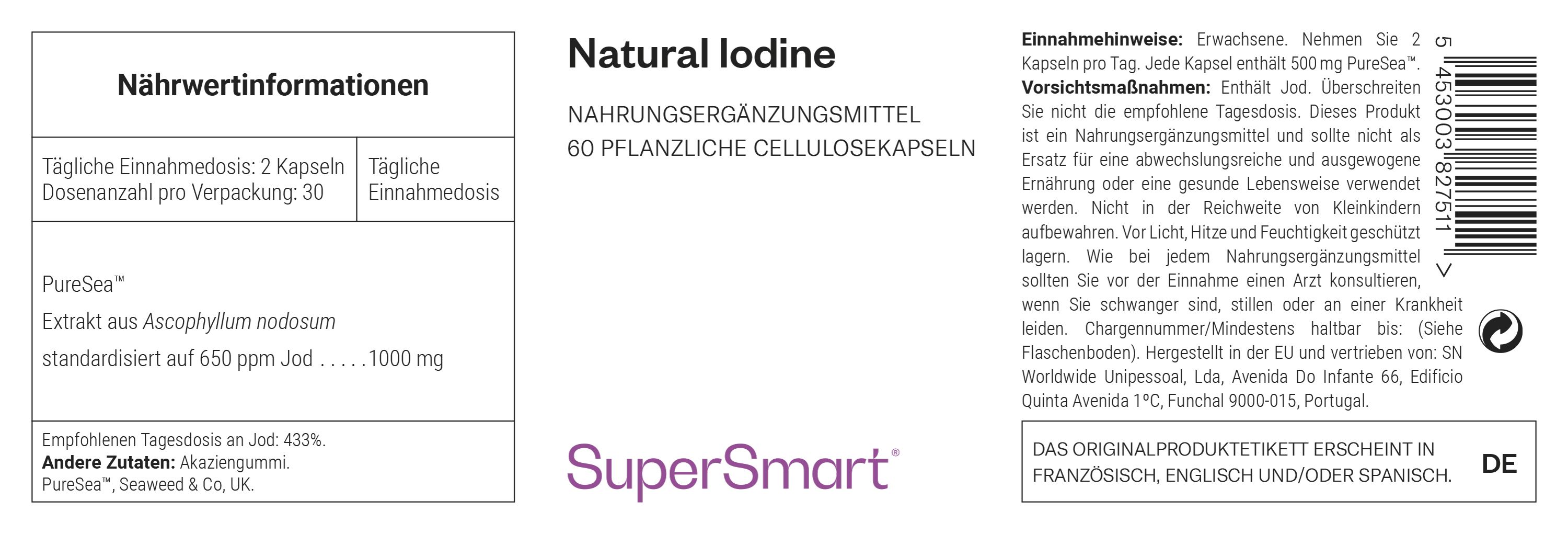 Natürliches Jod - SuperSmart