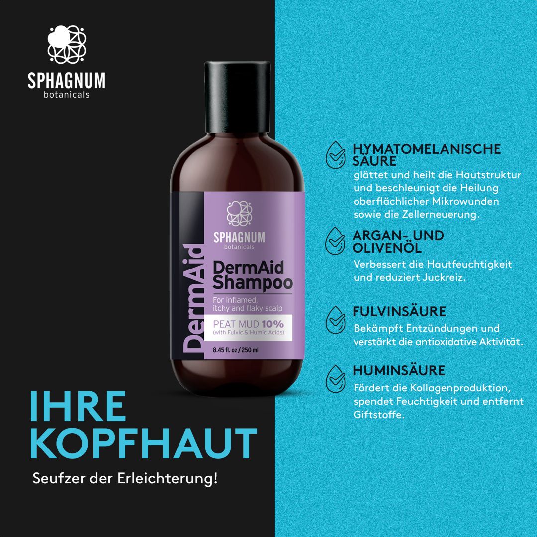 Sphagnum Botanicals DermAid Shampoo – bei seborrhoischem Ekzem & Psoriasis