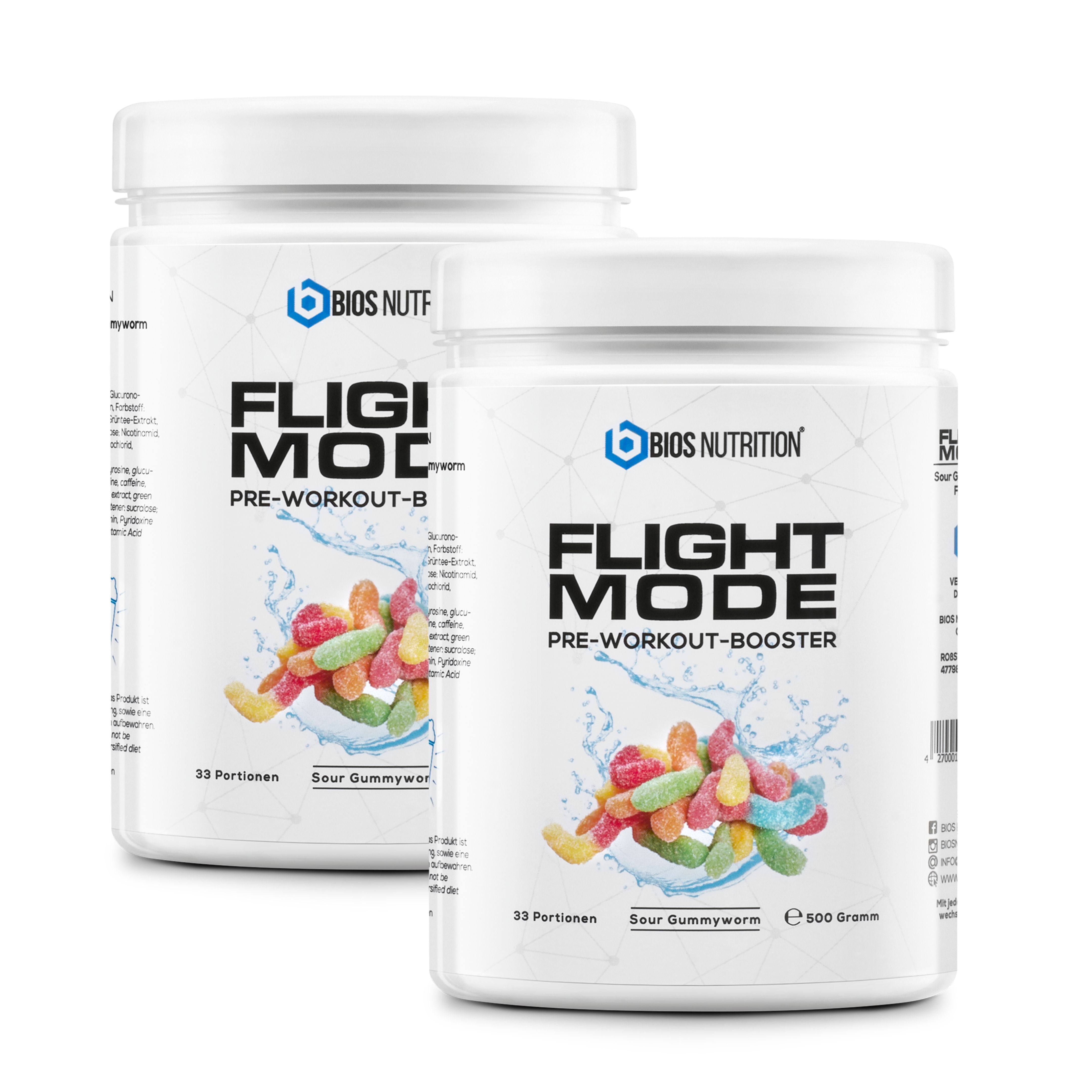 Bios Nutrition Pre-Workout-Booster - Vegan  - kein Kribbeln & ohne Creatin
