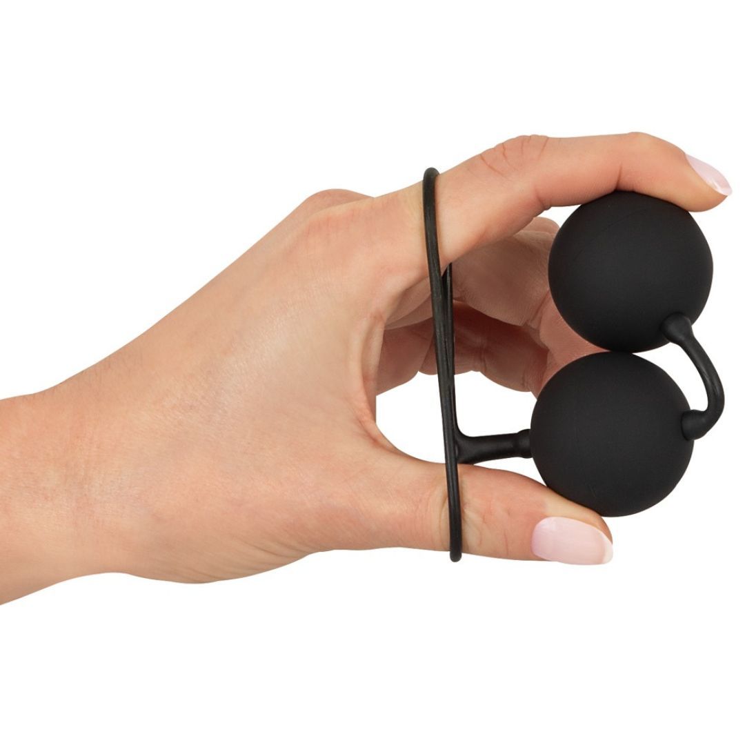 Leichts Liebeskugel-Duo, 54g | Beckenboden Training für Einsteigerinnen | Black Velvets