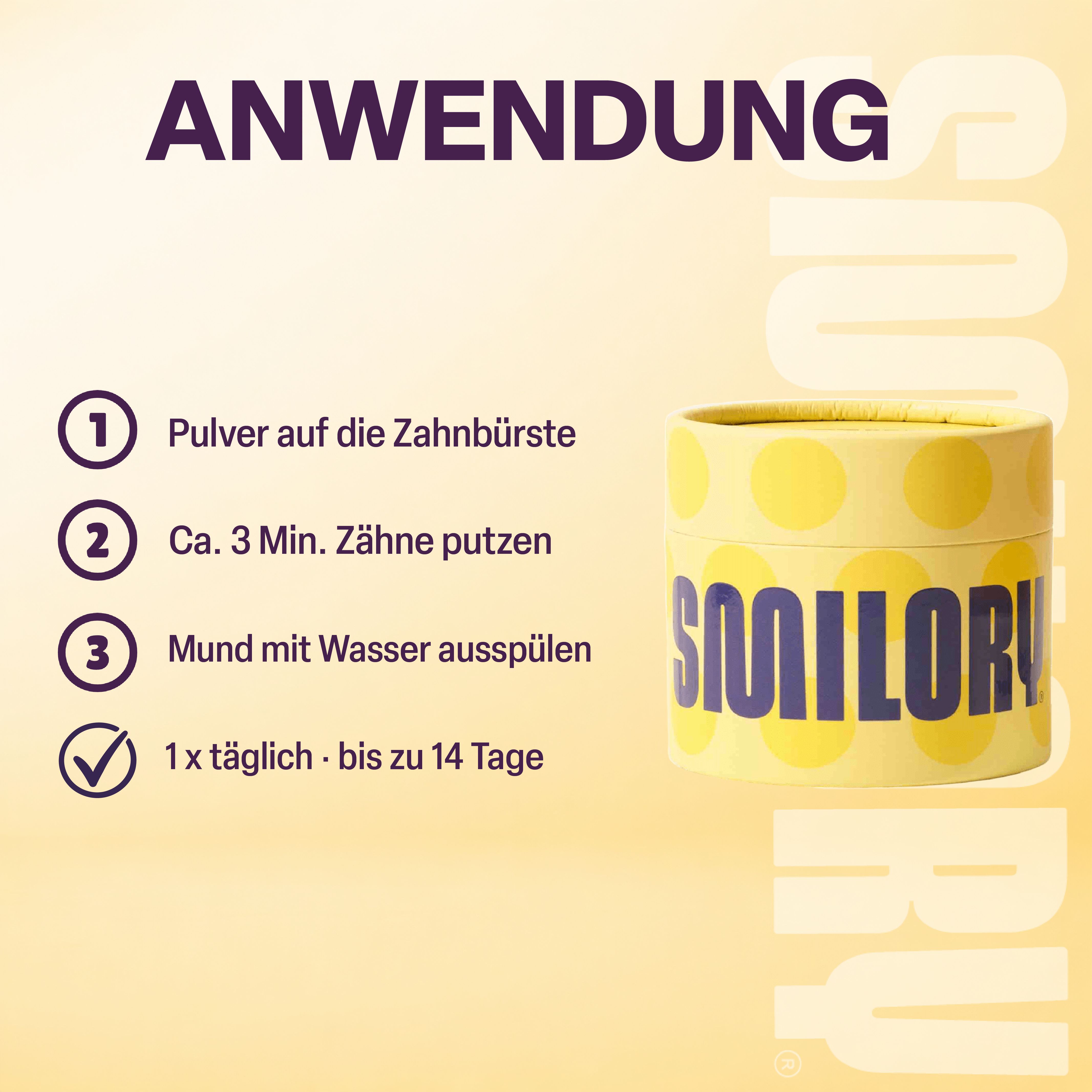 Smilory® Smile Powder - Zahnaufhellungspulber (Kokos)