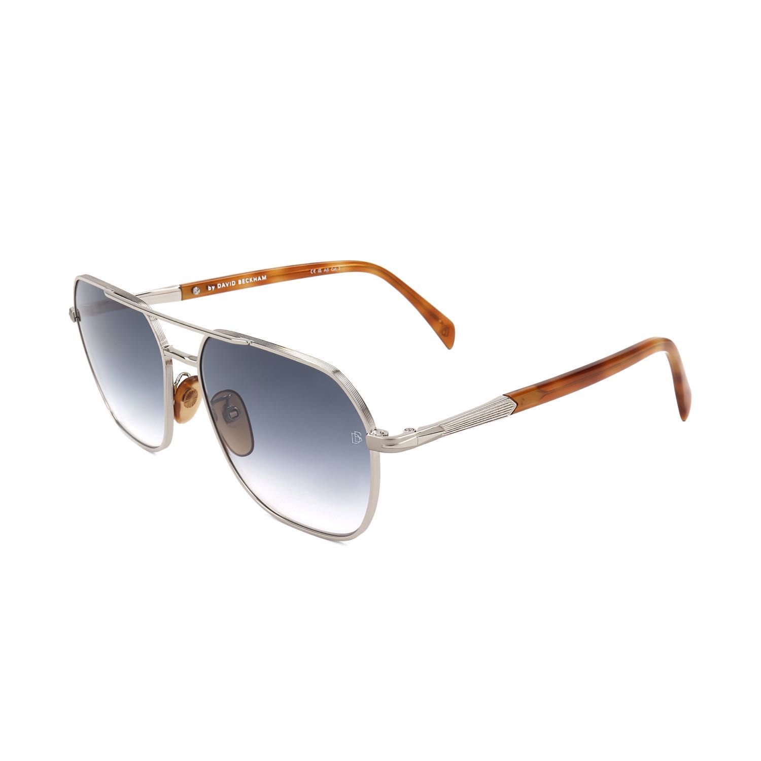 David Beckham occhiali da sole uomo DB 1128/G/S silver-coloured mottled brown