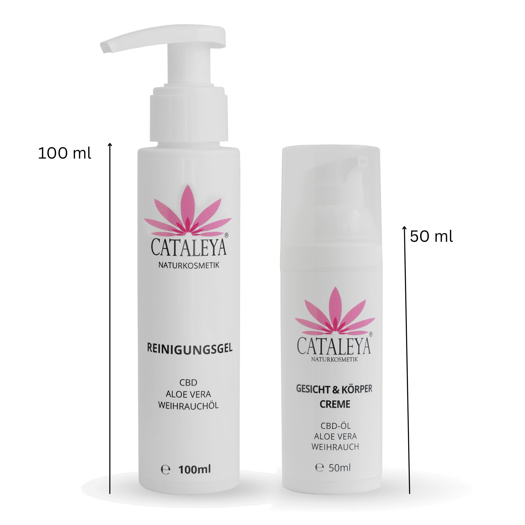 CATALEYA Gesichtscreme und Reinigung - Naturkosmetik Set